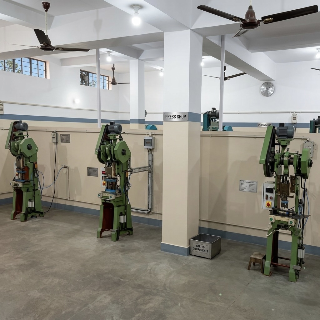Press shop floor